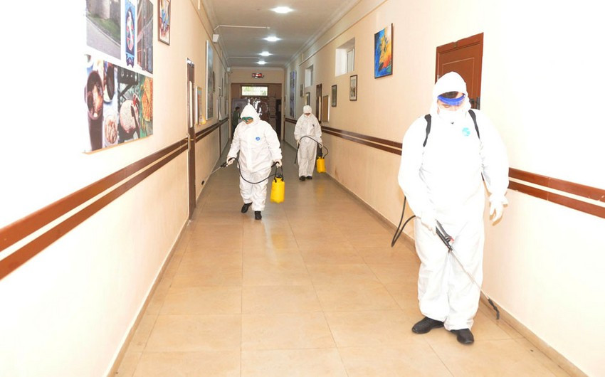 Bakı məktəblərində dezinfeksiya işlərinə başlanılıb