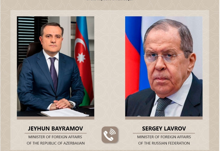 Ceyhun Bayramovla Sergey Lavrov cari regional vəziyyəti müzakirə ediblər