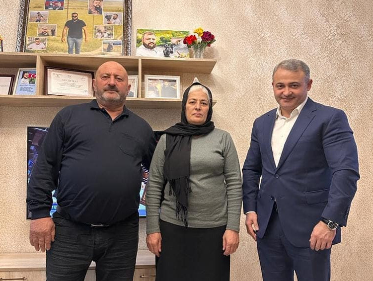 Şəhid Sirac Abışovun ailəsi ziyarət olunub