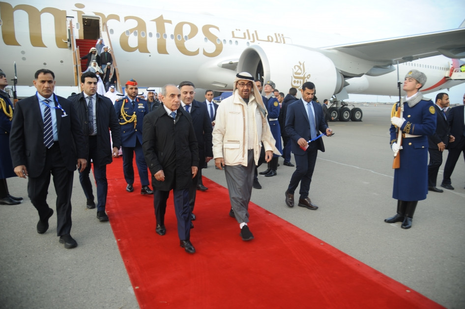 President of United Arab Emirates arrives in Azerbaijan for official visit