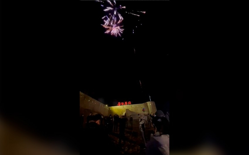 Şuşada səsvermədən sonra atəşfəşanlıq olub