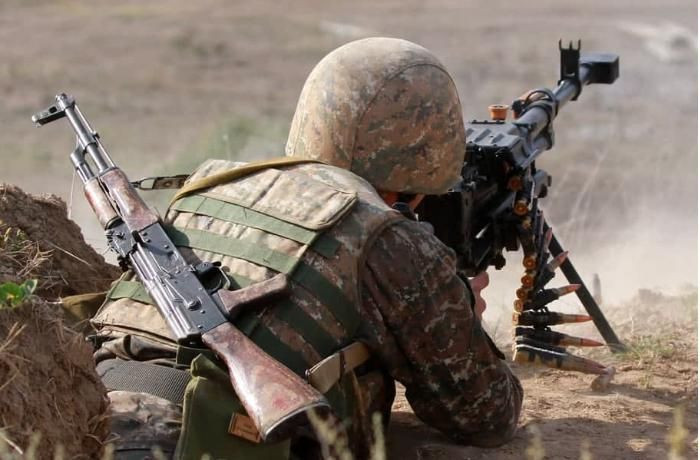 Azerbaijani army positions subjected to fire