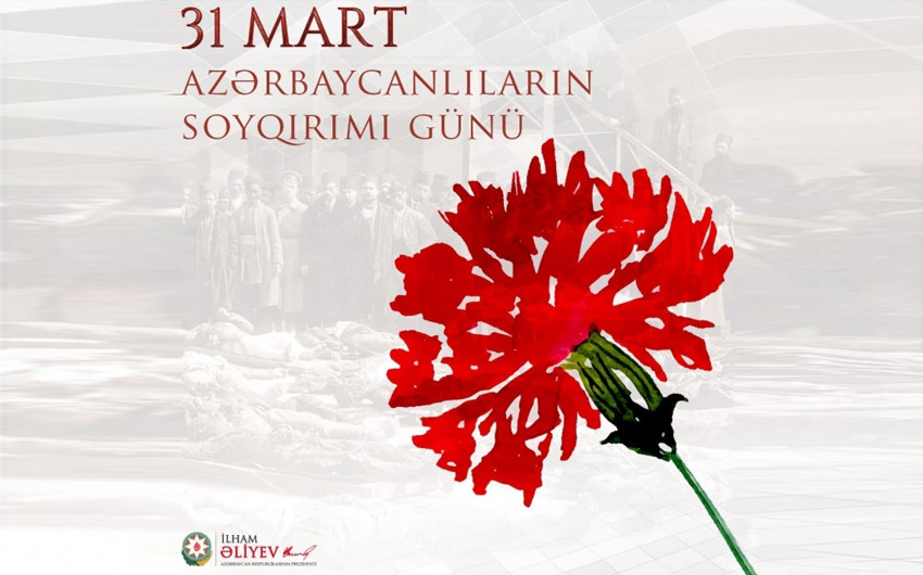 Президент Ильхам Алиев поделился публикацией в связи с 31 Марта – Днем геноцида азербайджанцев