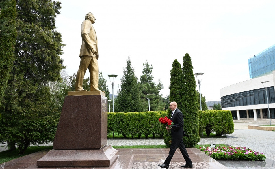 Президент Ильхам Алиев посетил Габалинский район