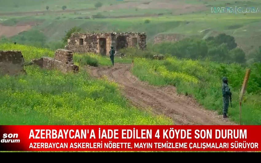 Haber Global airs new footage from four liberated Azerbaijani villages