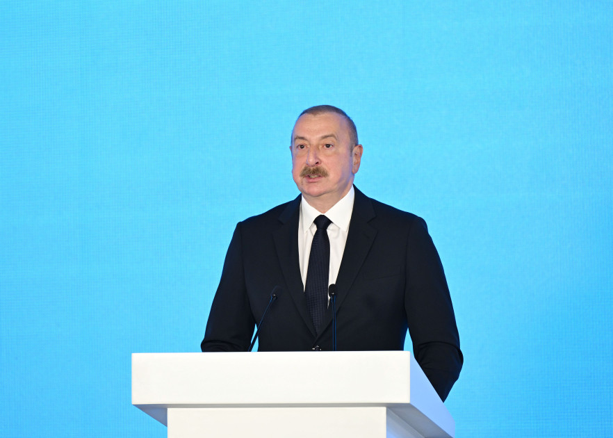 President Ilham Aliyev is attending opening of 29th Caspian Oil & Gas and 12th Caspian Power exhibitions as part of Baku Energy Week