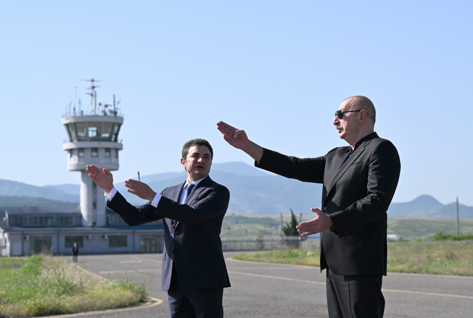 President Ilham Aliyev visited Khojaly airport