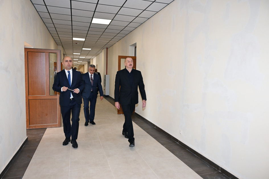 President Ilham Aliyev got familiarized with works done at Karabakh University