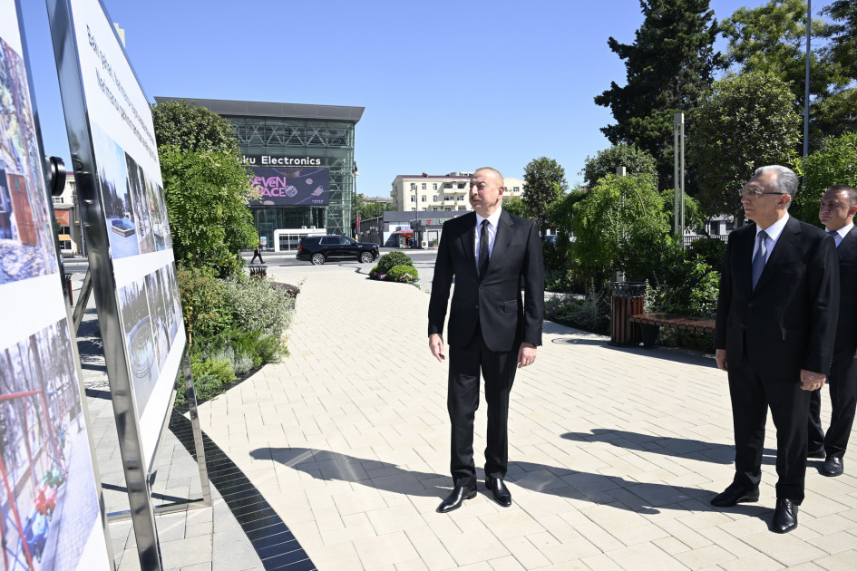 President Ilham Aliyev attended opening ceremony of newly renovated Narimanov Park in Baku
