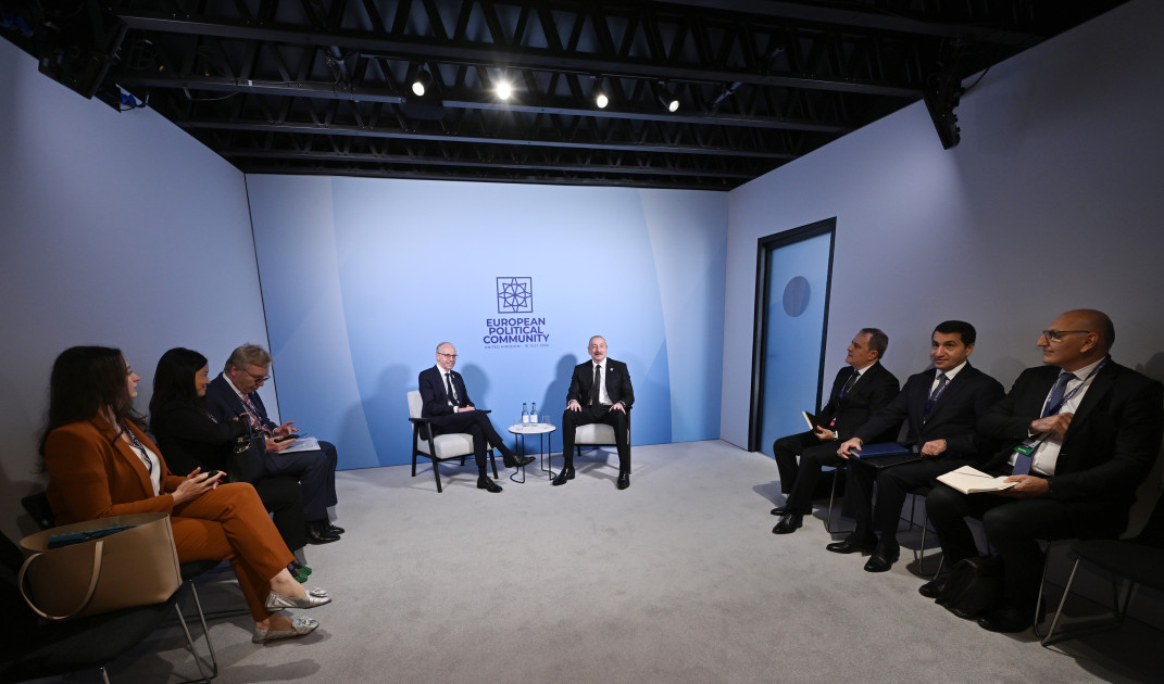 President of Azerbaijan Ilham Aliyev meets with Prime Minister of Luxembourg Luc Frieden in Oxford