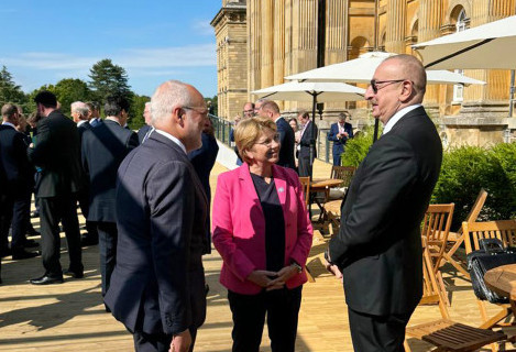 President Ilham Aliyev talked to President of Switzerland Viola Amherd in Oxford