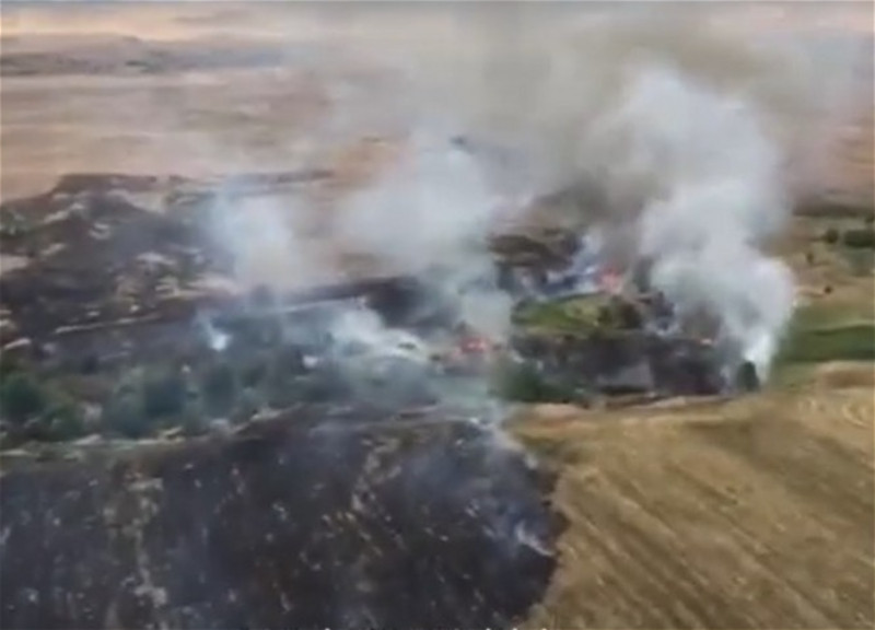 İşğaldan azad olunan ərazilərdə yanğın olub