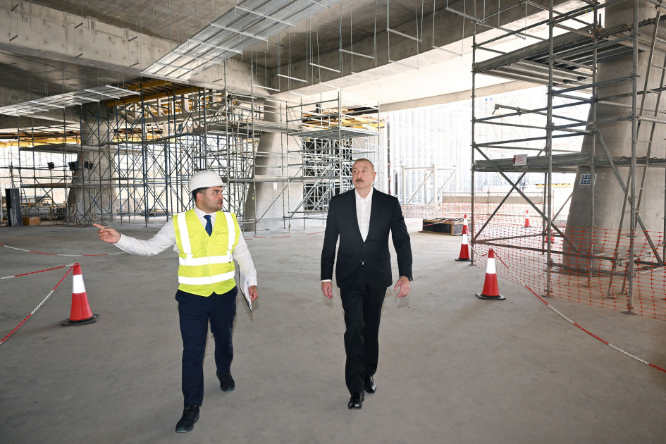 President Ilham Aliyev inspected progress of Victory Park construction in Baku