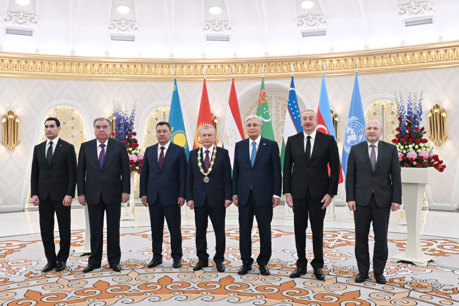 President Ilham Aliyev attended award ceremony for Uzbekistan’s President Shavkat Mirziyoyev in Astana