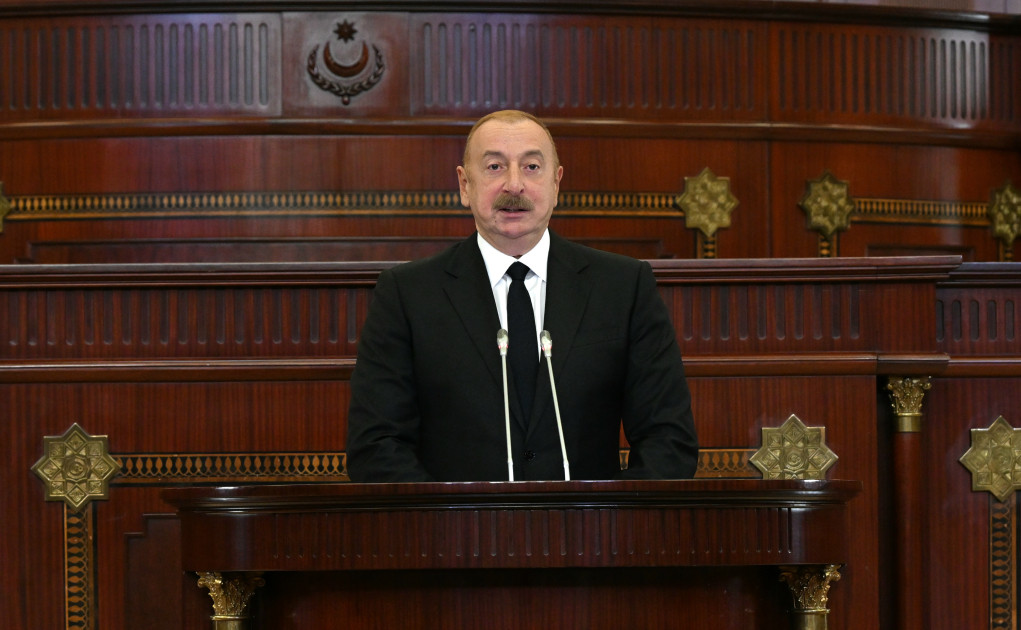 President Ilham Aliyev attends 1st session of 7th convocation of Azerbaijan's Milli Majlis