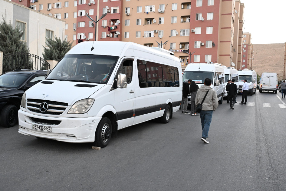 Another group of families leave for liberated Jabrayil