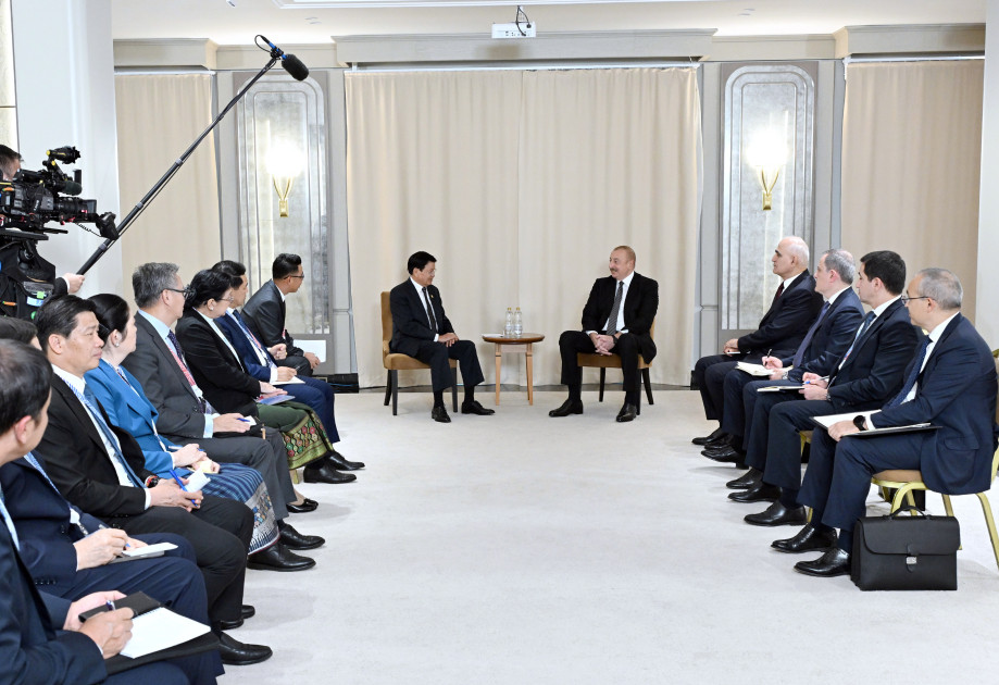 President of Azerbaijan Ilham Aliyev met with President of Laos in Kazan