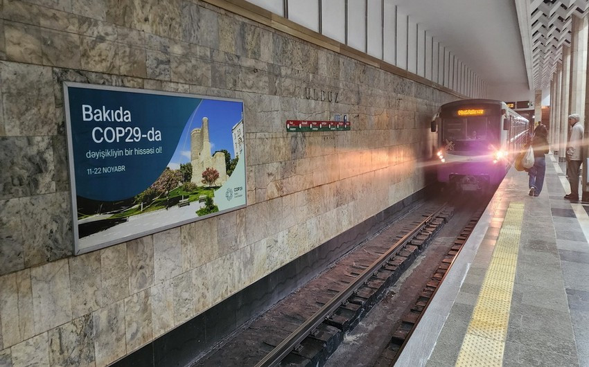 Metronun stansiyalarında COP29 iştirakçılarının yolunu asanlaşdıran göstəricilər yerləşdirilib