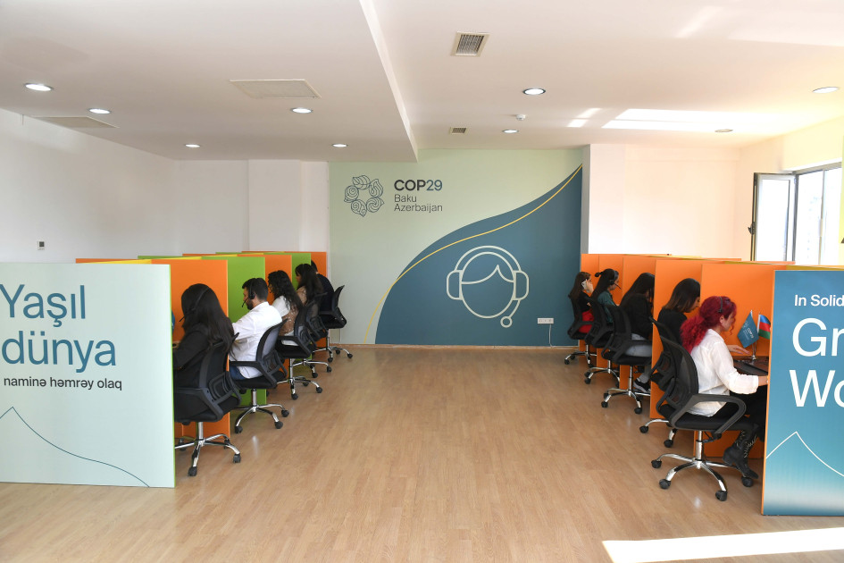 С сегодняшнего дня начал функционировать двуязычный колл-центр COP29