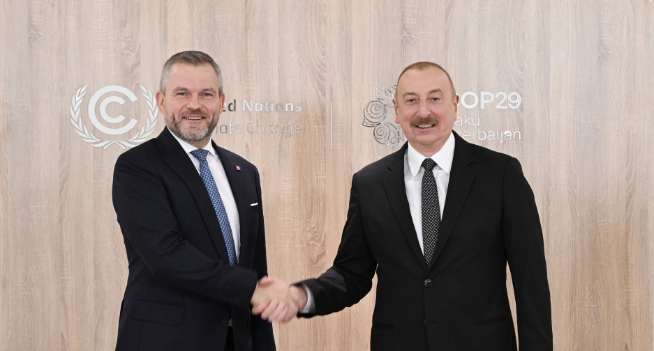 President Ilham Aliyev met with President of Slovakia
