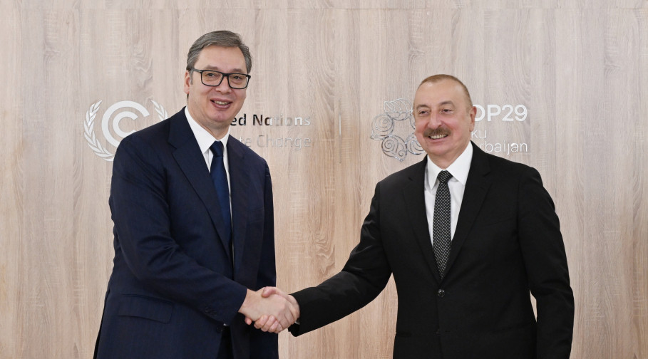 President Ilham Aliyev met with President of Serbia