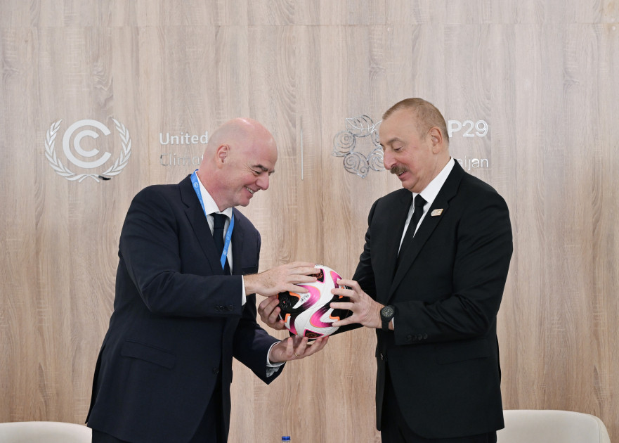 President Ilham Aliyev meets with FIFA President