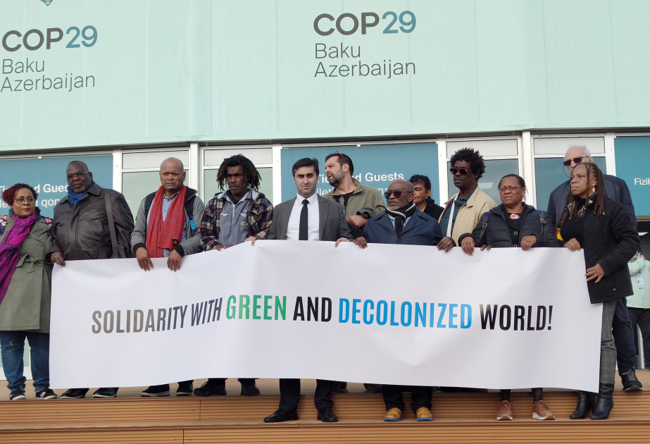 Representatives of African countries and overseas territories stage peaceful rally in Baku