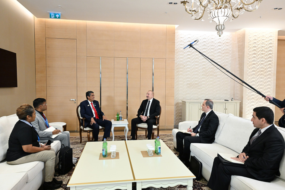 President Ilham Aliyev met with President of Palau