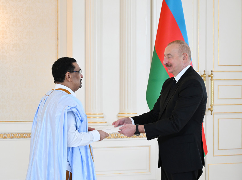 President Ilham Aliyev received credentials of incoming ambassador of Mauritania