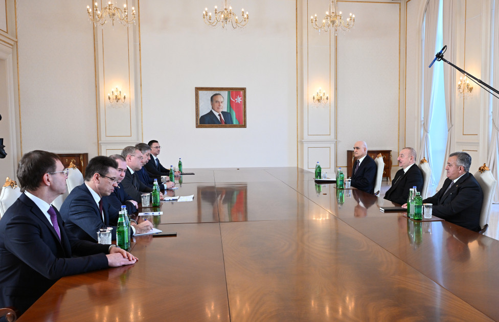 President of Azerbaijan Ilham Aliyev receives Governor of Russia's Astrakhan Region
