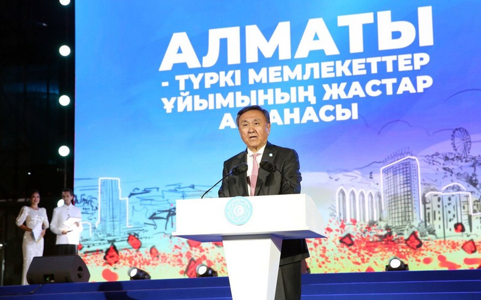 Türk Dünyasının Gənclər Paytaxtı rəmzi olaraq Lənkərandan Almatıya ötürülüb