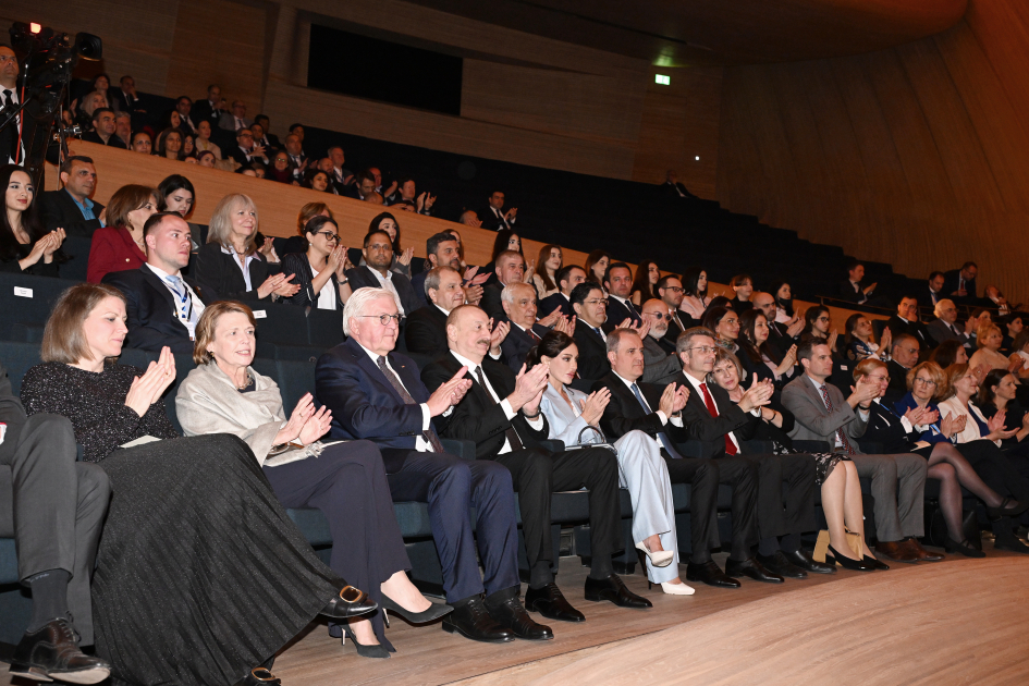 Azərbaycan və Almaniya prezidentləri Heydər Əliyev Mərkəzində təşkil olunmuş konsertdə iştirak ediblər