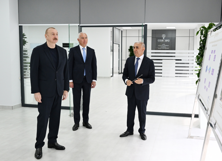 President Ilham Aliyev attended inauguration of Lachin Electric Network Digital Control Center