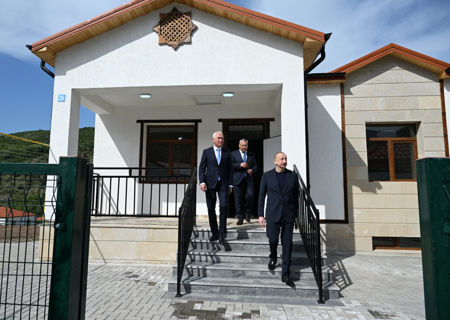 President Ilham Aliyev attended inauguration of Beylik village in Lachin district