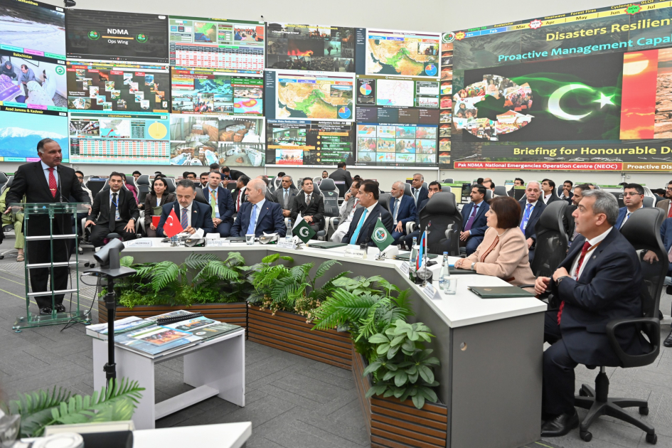 Parlament sədrləri Pakistanın Fəlakətlərin Milli İdarəetmə Agentliyində olublar