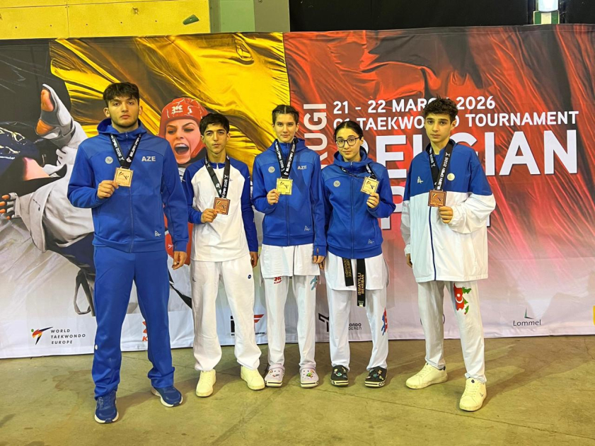 Azərbaycan taekvondoçuları Belçikada 6 medal qazanıblar