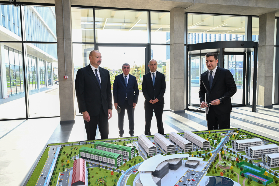 Prezident İlham Əliyev “SABAH.city” innovasiya şəhərciyinin birinci mərhələsinin açılışında iştirak edib