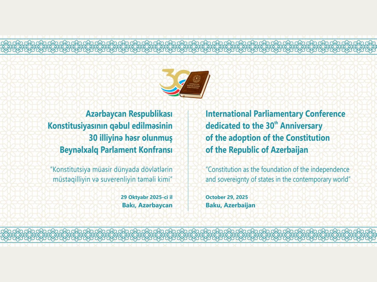 Milli Məclisdə beynəlxalq parlament konfransı keçiriləcək