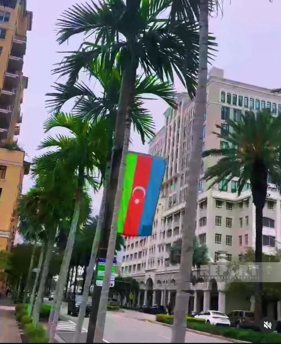 ABŞ-nin Florida ştatının məşhur küçəsində Azərbaycan bayrağı ucaldılıb