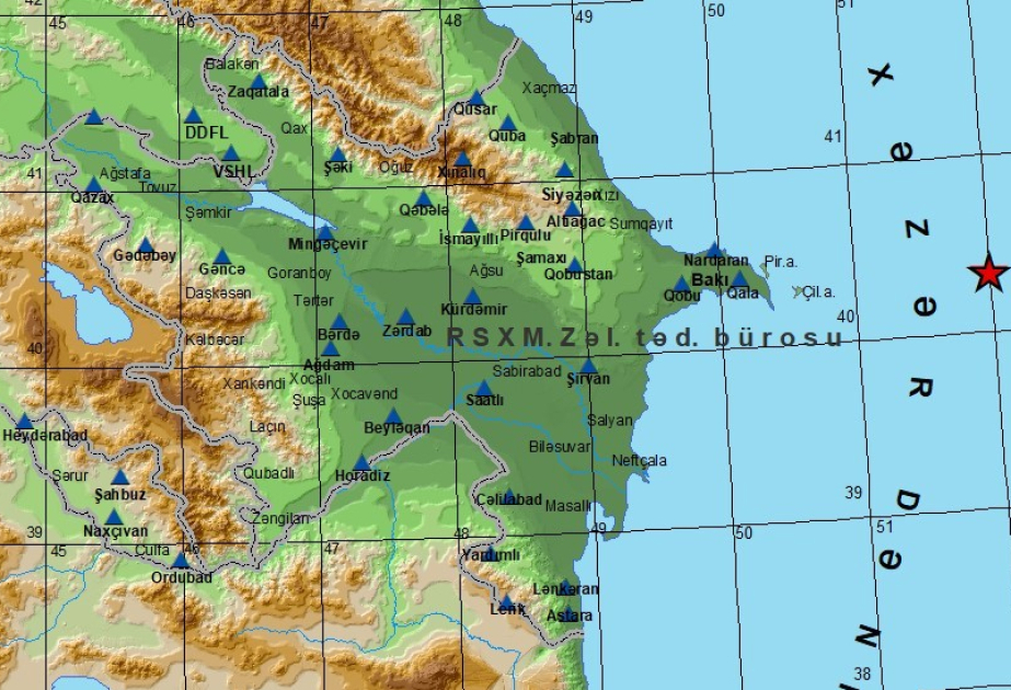 Xəzər dənizində zəlzələ olub