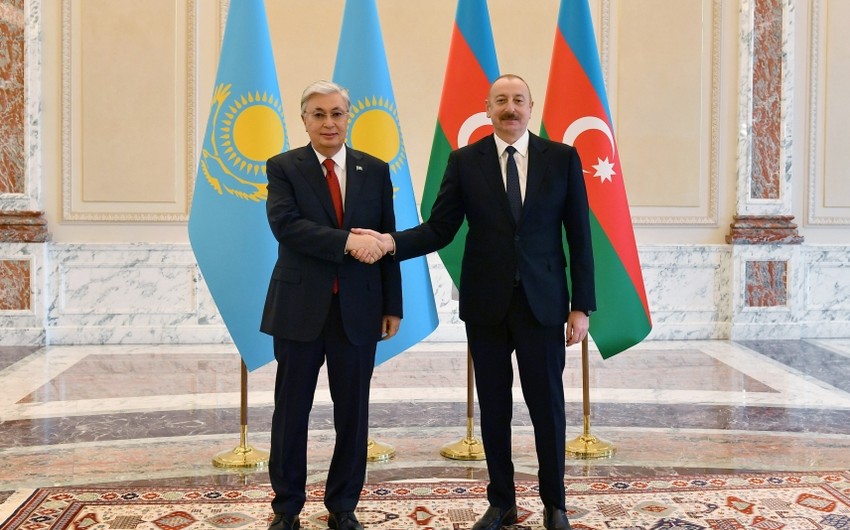 President of Kazakhstan calls Ilham Aliyev